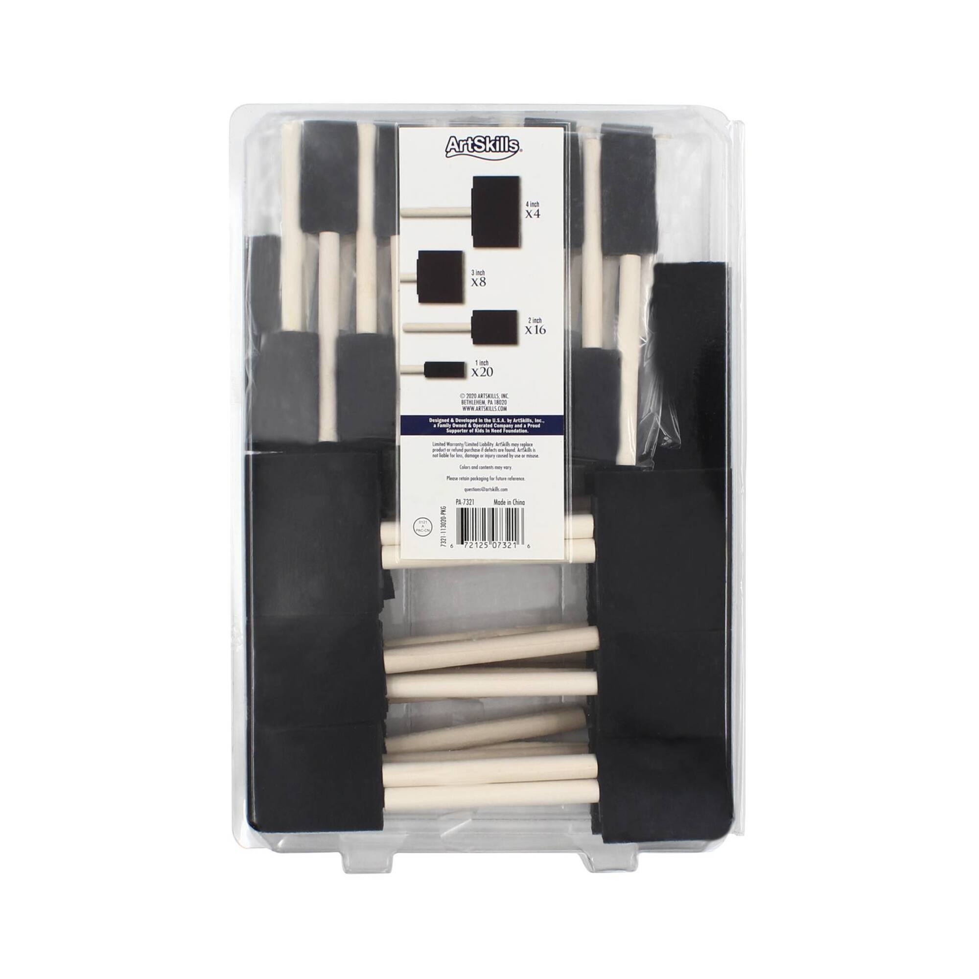 ArtSkills® 48 Piece Variety Foam Brush Set